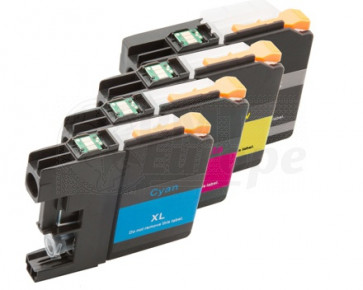 Brother LC-125XL / LC-127XL voordeelset + chip (huismerk)
