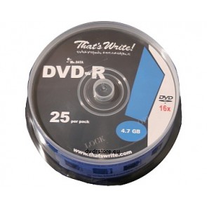 DVD-R 4.7GB 16X Thats Write 25 stuks